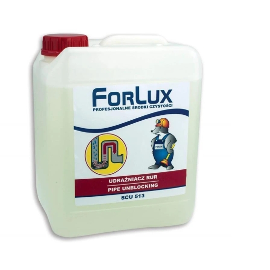 Profesjonalny udrażniacz do rur, odpływów, syfonów Forlux SCU513 5 l